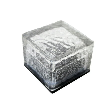 

Waterproof Solar Brick LED Landscape Light with Frosted Glass Solar Panel Embeded for Garden Courtyard Pathway Patio Lawn Pond (