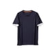 thumbnail image 3 of Camiseta de manga corta de alta gama de verano para hombre, camiseta falsa de dos piezas de algodón puro para hombre, camisa de manga corta con cuello redondo, 3 of 5