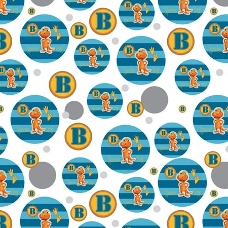 Dinosaur Train Buddy T-Rex Species Blue Stripes Premium Gift Wrap Wrapping Paper Roll