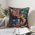 thumbnail image 4 of KLL Whimsical Animal Spiral Decorative Throw Pillow Covers Velvet Soft for Couch Sofa Bedroom Living Room Outdoor (No pillow core)- 18"x18", 4 of 5