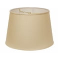 thumbnail image 2 of HomeRoots 470270 16 in. Rounded Empire Slanted Linen Lampshade Dark Wheat, 2 of 9