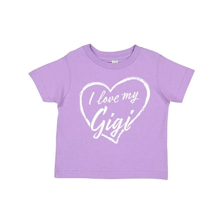 

Inktastic I Love My Gigi in White Chalk Heart Gift Toddler Boy or Toddler Girl T-Shirt