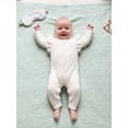 thumbnail image 5 of PynkiFlick Newborn  Infant Girl Fall Romper 3 6 Months Long Sleeve Round Neck Knit Ruffle Jumpsuit, 5 of 9