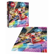 Mario Kart Rainbow Road 1000 Piece Jigsaw Puzzle by Usaopoly Featuring Iconic Characters
