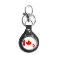 thumbnail image 1 of La hoja de arce rojo símbolo Canada Pais bandera Coche de metal llavero anillo de cuero llavero de regalo, 1 of 4