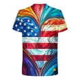thumbnail image 3 of Up to 65% Off! Fmbrln Mens Plus Size 4th of july T-Shirts Fashion Short Sleeve Crew Neck Casual Loose Independence Day Print Tops Comfy Patriotic Tees, 3 of 5