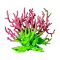 thumbnail image 2 of Aquarium Coral Reef Decor Plastic Artificial Coral Ornament for Fish Tank Freshwater Saltwater Aquascape Hideout 5.9 in, 2 of 6