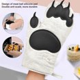 thumbnail image 4 of Worallymy Guantes para Hornear Guantes para Microondas Guantes con Aislamiento Térmico Manoplas con Aislamiento de Silicona de algodón Animal 1 Worallymy JD735811780, 4 of 7