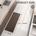 thumbnail image 7 of PABUBE Woven Brown Kitchen Rug, 17"x47", Non-Slip and Absorbent Floor Mat for Sink or Hallway, Machine Washable Soft Rug, Durable Indoor Use, 7 of 7