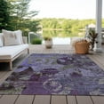 thumbnail image 6 of Addison Rugs Chantille Indoor/Outdoor Transitional Organic Purple Washable Rectangle Rug, 3' x 5', 6 of 6