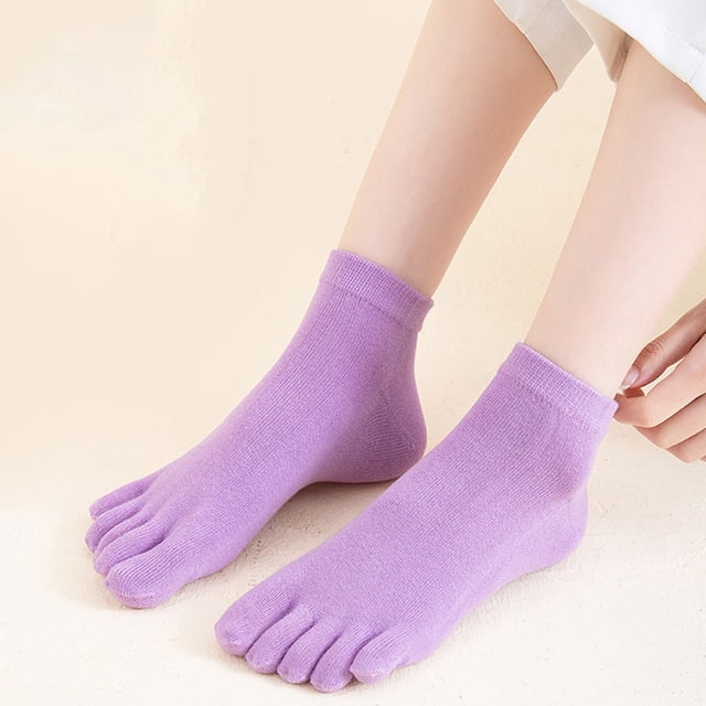 unbranded 4 Pares Calcetines De Para Mujer Con Separados De Colores
