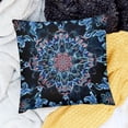 thumbnail image 2 of SHANXI Throw Pillow Covers with Black Blue and Violet Ornament Elegant Black Blue Cloth Colorful Cute for Couch Living Room 24x24in, 2 of 5
