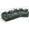 thumbnail image 2 of BISHE Modular Sectional Sofa, L-Shaped Cloud Couch for 5 with Pillows, Modern Chenille Fabric Comfy Sofa Set, Large Living Room Furniture for Apartment or Home, Emerald Green, 2 of 7