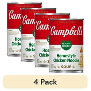 (4 pack) Campbell'sCondensedHealthy RequestHomestyle Chicken Noodle Soup, 10.5 Ounce Can