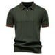 thumbnail image 2 of pstuiky camisetas para hombre, Suéter informal de manga corta con cuello vuelto, cómodo y liso para hombre ropa de hombre xxl, 2 of 3