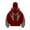 02#Wine, variant on Dwelliawo Balaclava Hoodie for Men Warm Face Fashion Double Layered Hoodies with Eye Mask Built In Hip Hop Zip Up Y2k Sweatshirts Royal Blue S