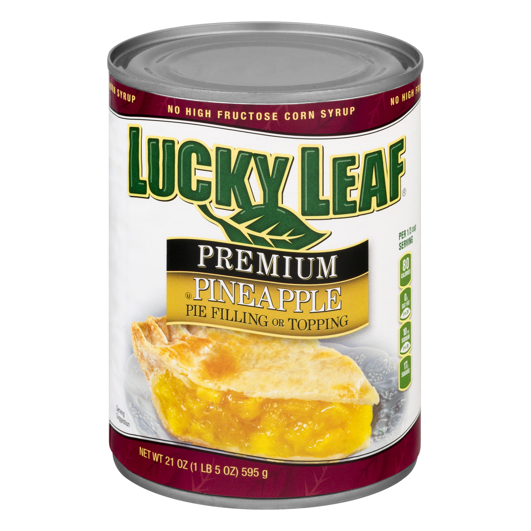 (3 Pack) Lucky Leaf Pineapple Pie Filling, 21 oz
