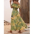 thumbnail image 2 of Fashionable new one-shoulder ruffled printed dress, 2 of 5