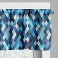 thumbnail image 5 of Ambesonne Colorful Valance & Curtain, Blue Toned Hexagons, 55"x30", Multicolor, 5 of 6