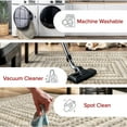 thumbnail image 3 of Nuloom Carley SpinClean Machine Washable Geometric Area Rug, 2' 6" x 12', Runner, Carley Beige, 3 of 16