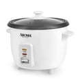 Aroma® 6 Cup NonStick Rice & Grain Cooker, White