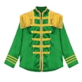 thumbnail image 7 of Aislor Girls Boys Hippie Music Star Jacket Fringe Coat Halloween Band Uniform Green 6, 7 of 7