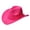Hot Pink, variant on TOWED22 Kids Cowboy Hat Boys Girls Western Cowboy Cowgirl Hat Unisex Classic Belt Buckle Felt Fedora Hats(Black,4-10 Y)
