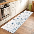 thumbnail image 2 of Runner Rug 2 x 6 Ft, Blue Spring Floral Washable Non-Slip Floor Mat for Kitchen Hallway/Entryway, Summer Flowers Botanical Elegant Long Kitchen Runner Area Rugs for Living Room, Low-Profile, 2 of 8