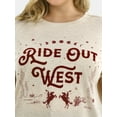 thumbnail image 4 of Terra & Sky Women's Plus Ride Out West Graphic Tee, Sizes 0X-5X, 4 of 5