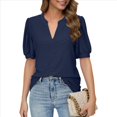 thumbnail image 1 of Camisas de Corta Abullonadas de Verano Azul Marino S, 1 of 8