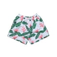 thumbnail image 2 of Swimwear Shorts Dad and Son Leaves Print Beach Trunks Summer Casual Holiday Men Boys Swim Pants, 2 of 4