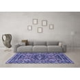 thumbnail image 3 of Ahgly Company Indoor Rectangle Persian Blue Traditional Area Rugs, 7' x 9', 3 of 4