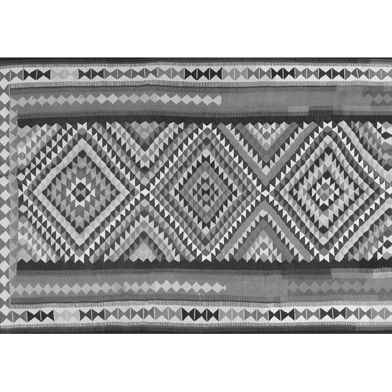 Ahgly Company Indoor Rectangle Southwestern Gray Country Area Rugs, 3' x 5'