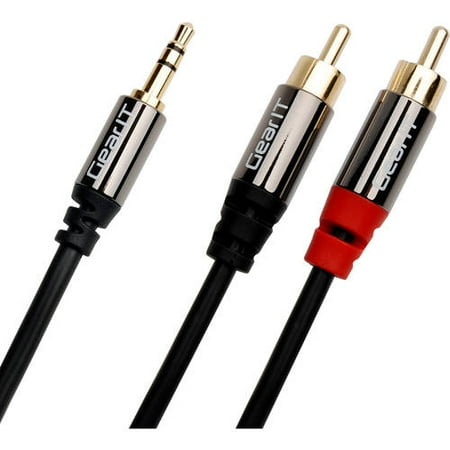 Gearit 5-pack 50ft 3.5mm To 2 Rca Stereo