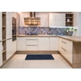 thumbnail image 6 of Ahgly Company Machine Washable Indoor Rectangle Transitional Blue Jay Blue Area Rugs, 2' x 3', 6 of 7