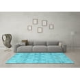 thumbnail image 3 of Ahgly Company Indoor Rectangle Solid Light Blue Modern Area Rugs, 5' x 7', 3 of 4