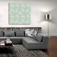 thumbnail image 5 of Epic Art 'Pure Robin Bird Floral Pattern Green Background' by Sabrina Balbuena, Acrylic Glass Wall Art, 36"x36", 5 of 8