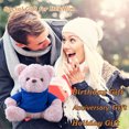 thumbnail image 5 of Personalized Teddy Bear as Customized Gifts for Women Men with Text+Photo as Gifts for Valentines Day Christmas (10 IN-Text+Photo), 5 of 6