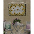 thumbnail image 6 of Outdoor TV Cover 48 to 50 Inch Weatherproof, Farmhouse Sunflowers Floral Print Waterproof TV Screen Protector for Outside Decor with Zipper and Pocket 48"L x 30"H , White, 6 of 7