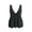 Gray, variant on Moxiu Womens Tank Tops 2026 Flowy Peplum Summer V Neck Babydoll Tank Top Tie Back Open Back Beach Vacation Sleeveless Tunic White,M