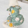 thumbnail image 3 of Comfortable Pet Dress - Exquisite Workmanship Polyester - Floral Print Pet Costume Skirt - for Party, 3 of 8
