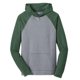 thumbnail image 1 of Hombre joven 50/50 Raglan Hoodie - Foresrt Green / Heathered Nickel - Pequeño District Chaqueta, 1 of 1