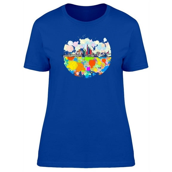 Frankfurt Rainbow Splash T-Shirt Women -Image by Shutterstock, Female Large