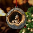 thumbnail image 2 of Animal Christmas Ornaments 2025, 1 Pc 2D Forest Animal Christmas Ornaments, Squirrels Ornaments for Christmas Tree, Personalized Christmas Ornament Gift Ideas, 3.14 Inch,Horse, 2 of 9