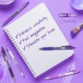 thumbnail image 3 of Pilot, bolígrafos de gel G2 Premium, paquete G2 Boost Purples, The Colors of Creativity, paquete de 8, punta fina de 0,7 mm, surtidos, 3 of 7