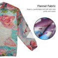 thumbnail image 4 of YAZAOO Women Slim Pajamas Loose Style Female Fashion White Cat Surrounded by Flowers Pattern Sleepwear, 4 of 6