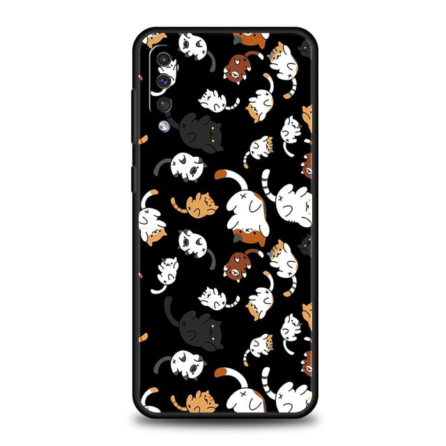 Funda de silicona con dibujo de gato para Samsung Galaxy A42 A22 A12 5G A02 A03 A04 A04S A50 A70 A10 A20 A30 qiuyongmign unisex