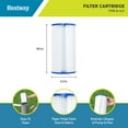 Bestway Swimming Pool Filter Pump Replacement Cartridge Type III/A, 4
