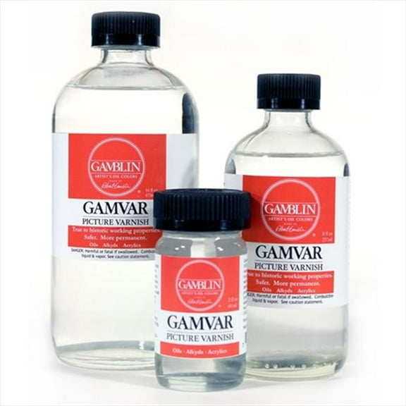 Gamblin 10054G Gamvar Picture Varnish 4 Oz.