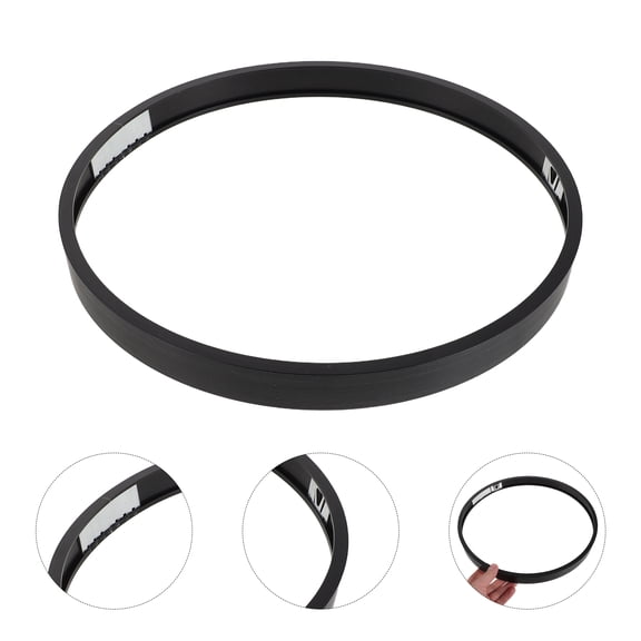 HEATSHAKING Matte Black Metal Round Frame 12 Inch Aluminum Alloy Circle Frame for Wall Display